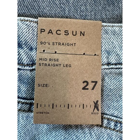 Pacsun 90s Straight Jeans Size 27 NWT - Picture 3 of 5